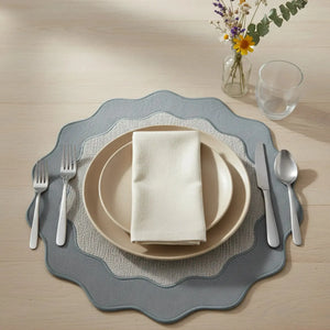 Jogo Americano Rustico Azul 42cm