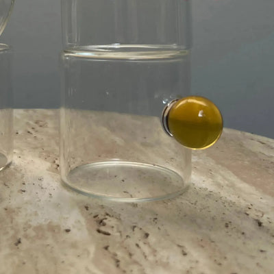 Jogo de 6 Xícaras de Café Vidro Linha Sintonia Amarelo 120ml