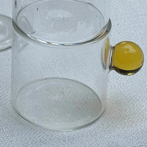 Jogo de 6 Xícaras de Café Vidro Linha Sintonia Amarelo 120ml