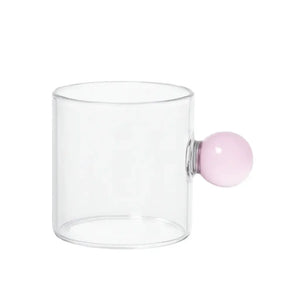 Jogo de 6 Xícaras de Café Vidro Linha Sintonia Rosa 120ml