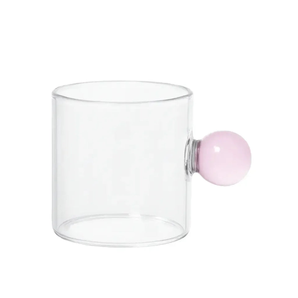 Jogo de 6 Xícaras de Café Vidro Linha Sintonia Rosa 120ml