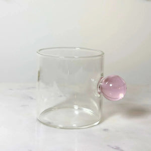 Jogo de 6 Xícaras de Café Vidro Linha Sintonia Rosa 120ml