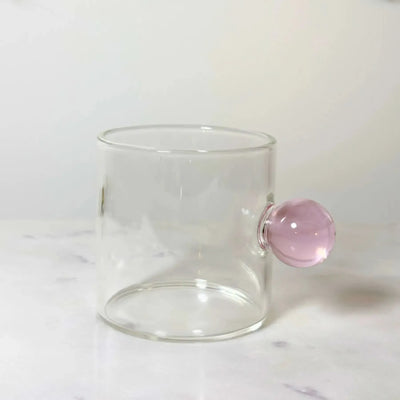 Jogo de 6 Xícaras de Café Vidro Linha Sintonia Rosa 120ml