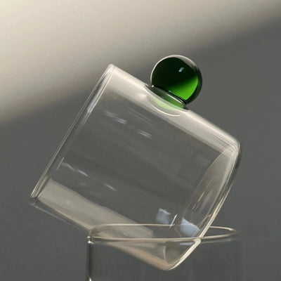 Jogo de 6 Xícaras de Café Vidro Linha Sintonia Verde 120ml