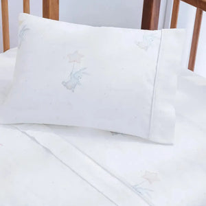 Jogo de Berço Baby Luna 3 Pçs 100% Algodão Egípcio Branco Trussardi