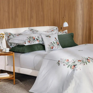 Jogo de Cama Casal Arancia 4 Pçs 300 Fios 100% Algodão Trussardi