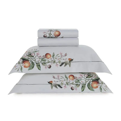 Jogo de Cama Casal Arancia 4 Pçs 300 Fios 100% Algodão Trussardi