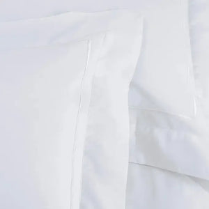 Jogo de Cama Casal Fiesole 4 Pçs 200 Fios 100% Algodão Branco Trussardi