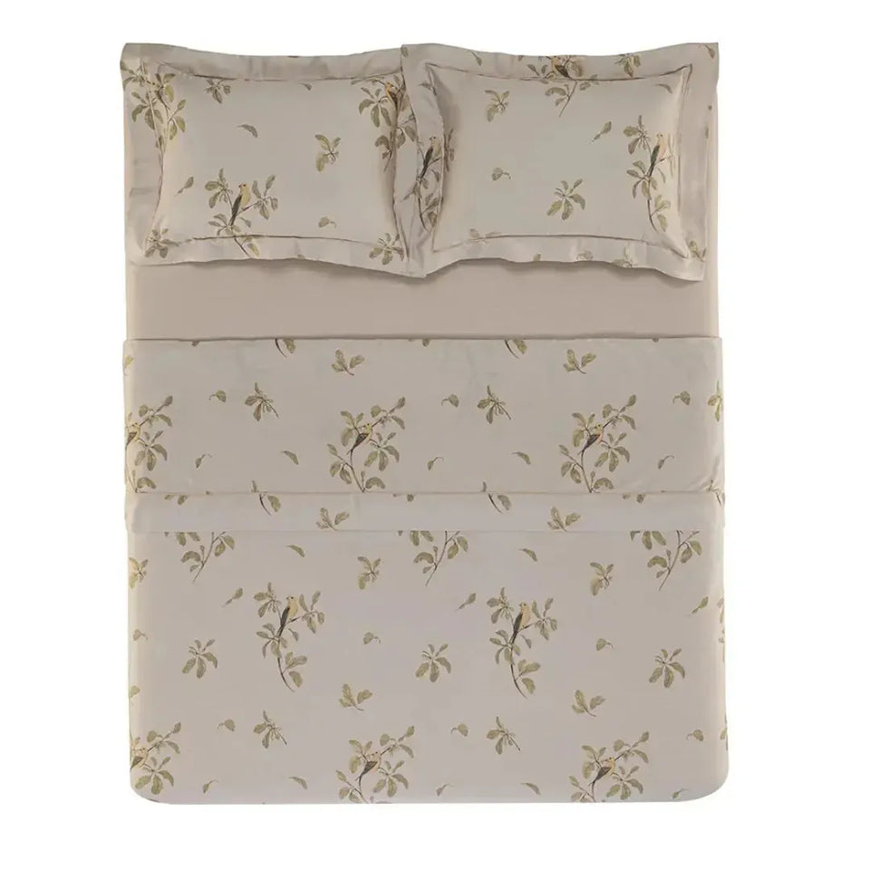 Jogo de Cama Casal Pittori 4 Pçs 300 Fios Cetim 100% Algodão Egípcio Trussardi