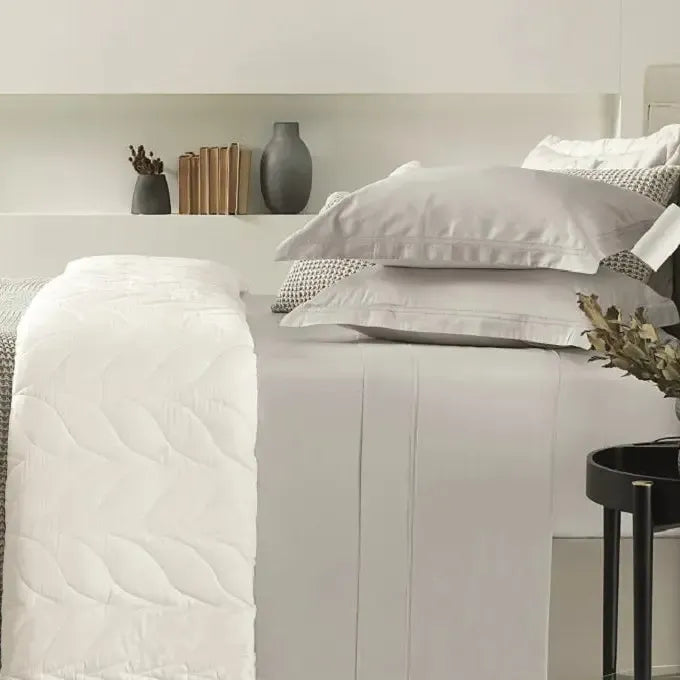 Jogo de Cama King Galieno 4 Pçs 300 Fios Cetim 100% Algodão Egípcio Marmo Trussardi