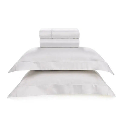 Jogo de Cama Girelli 4 Pçs 300 Fios 100% Bambu Branco Trussardi