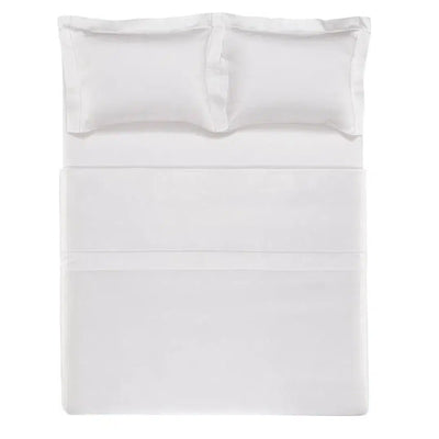 Jogo de Cama Girelli 4 Pçs 300 Fios 100% Bambu Branco Trussardi