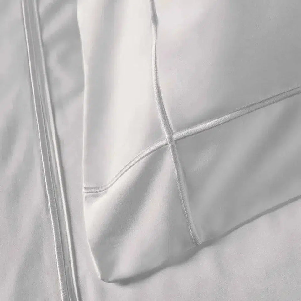 Jogo de Cama Girelli 4 Pçs 300 Fios 100% Bambu Branco Trussardi