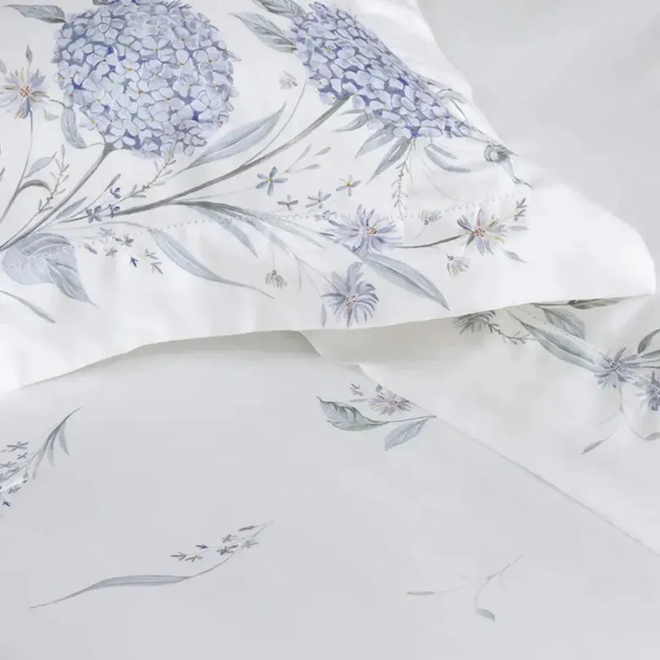 Jogo de Cama Queen Ortensie 4 Pçs 300 Fios Cetim 100% Bambu Trussardi