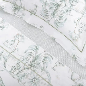 Jogo de Cama King Ortigia 4 Pçs 200 Fios 100% Algodão Trussardi