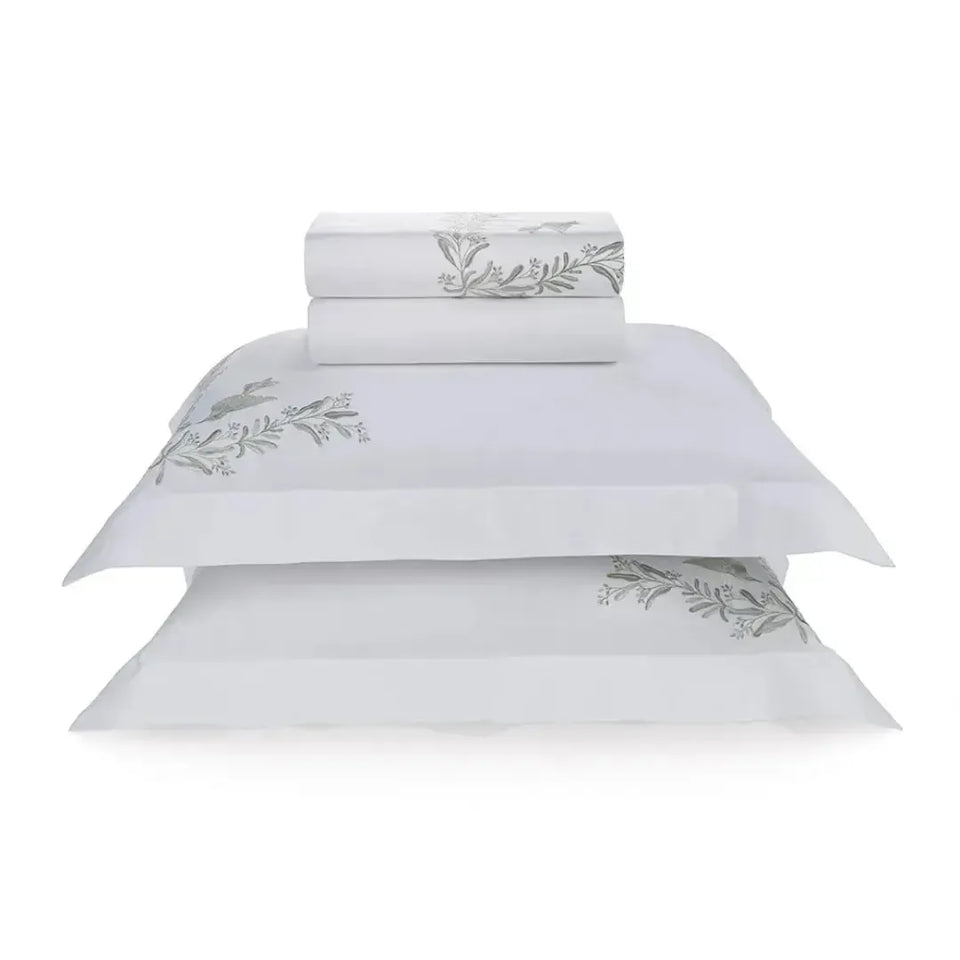 Jogo de Cama Queen Pistacia 4 Pçs 300 Fios 100% Algodão Egípcio Trussardi