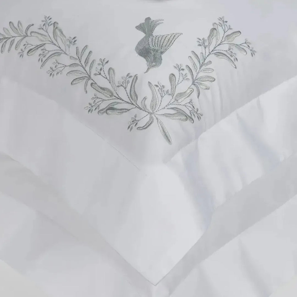 Jogo de Cama Queen Pistacia 4 Pçs 300 Fios 100% Algodão Egípcio Trussardi