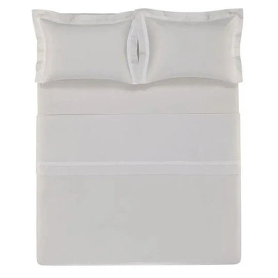Jogo de Cama King Vercelli 4 Pçs 300 Fios 100% Algodão Egípcio Branco Trussardi