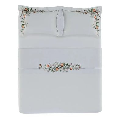 Jogo de Cama Queen Arancia 4 Pçs 300 Fios 100% Algodão Trussardi