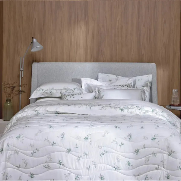 Jogo de Cama Queen Botticelli 4 Pçs 300 Fios Cetim 100% Algodão Egípcio Trussardi