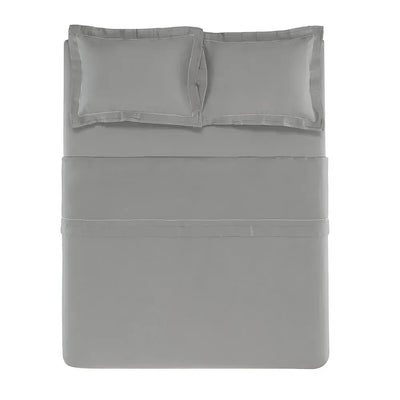 Jogo de Cama Queen Doppio 4 Pçs 300 Fios Cetim 100% Algodão Egípcio Marmo Trussardi