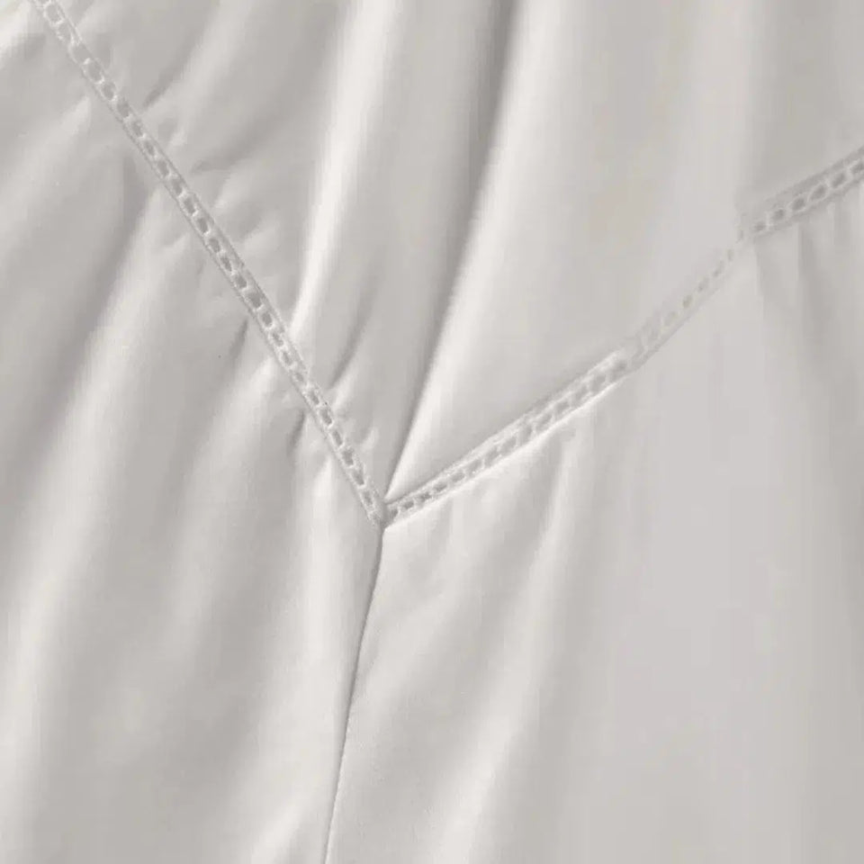 Jogo de Cama Queen Firmiano 4 Pçs 1000 Fios Cetim 100% Algodão Egípcio Branco Trussardi