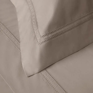 Jogo de Cama Casal Galieno 4 Pçs 300 Fios Cetim 100% Algodão Egípcio Nocciola Trussardi