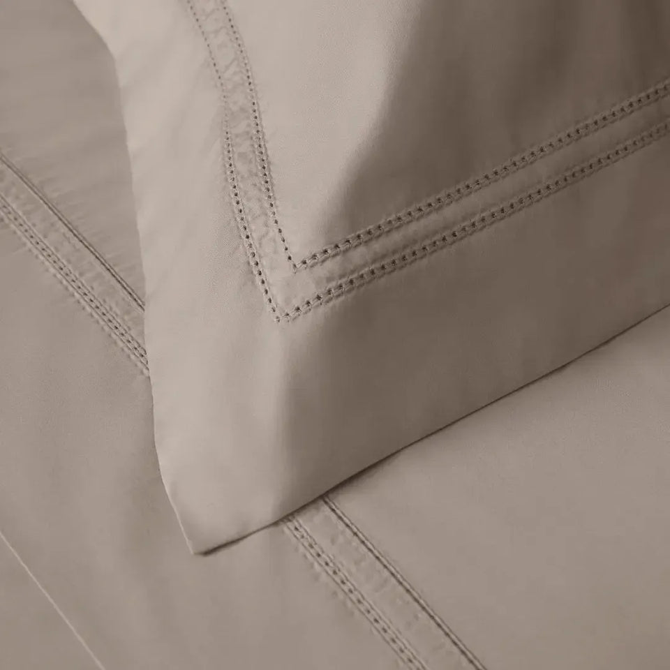 Jogo de Cama Casal Galieno 4 Pçs 300 Fios Cetim 100% Algodão Egípcio Nocciola Trussardi