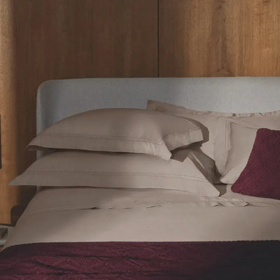 Jogo de Cama Casal Galieno 4 Pçs 300 Fios Cetim 100% Algodão Egípcio Nocciola Trussardi