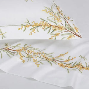 Jogo de Cama Queen Mimosa 4 Pçs 300 Fios 100% Algodão Egípcio Trussardi