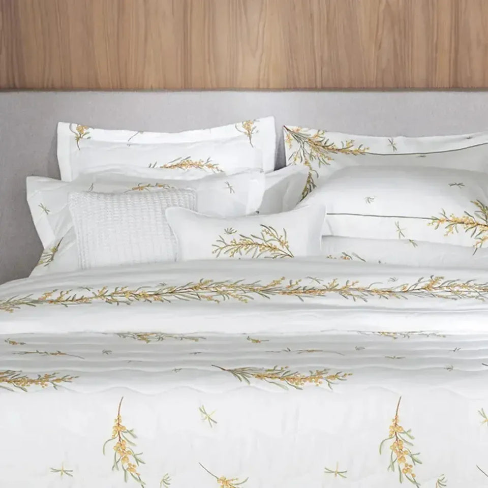 Jogo de Cama Queen Mimosa 4 Pçs 300 Fios 100% Algodão Egípcio Trussardi