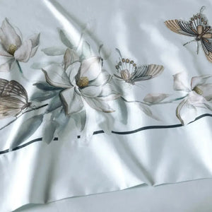 Jogo de Cama Queen Villa Reale 4 Pçs 300 Fios Cetim 100% Algodão Egípcio Trussardi