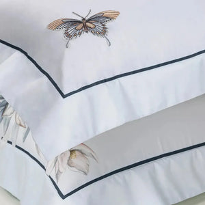 Jogo de Cama Queen Villa Reale 4 Pçs 300 Fios Cetim 100% Algodão Egípcio Trussardi