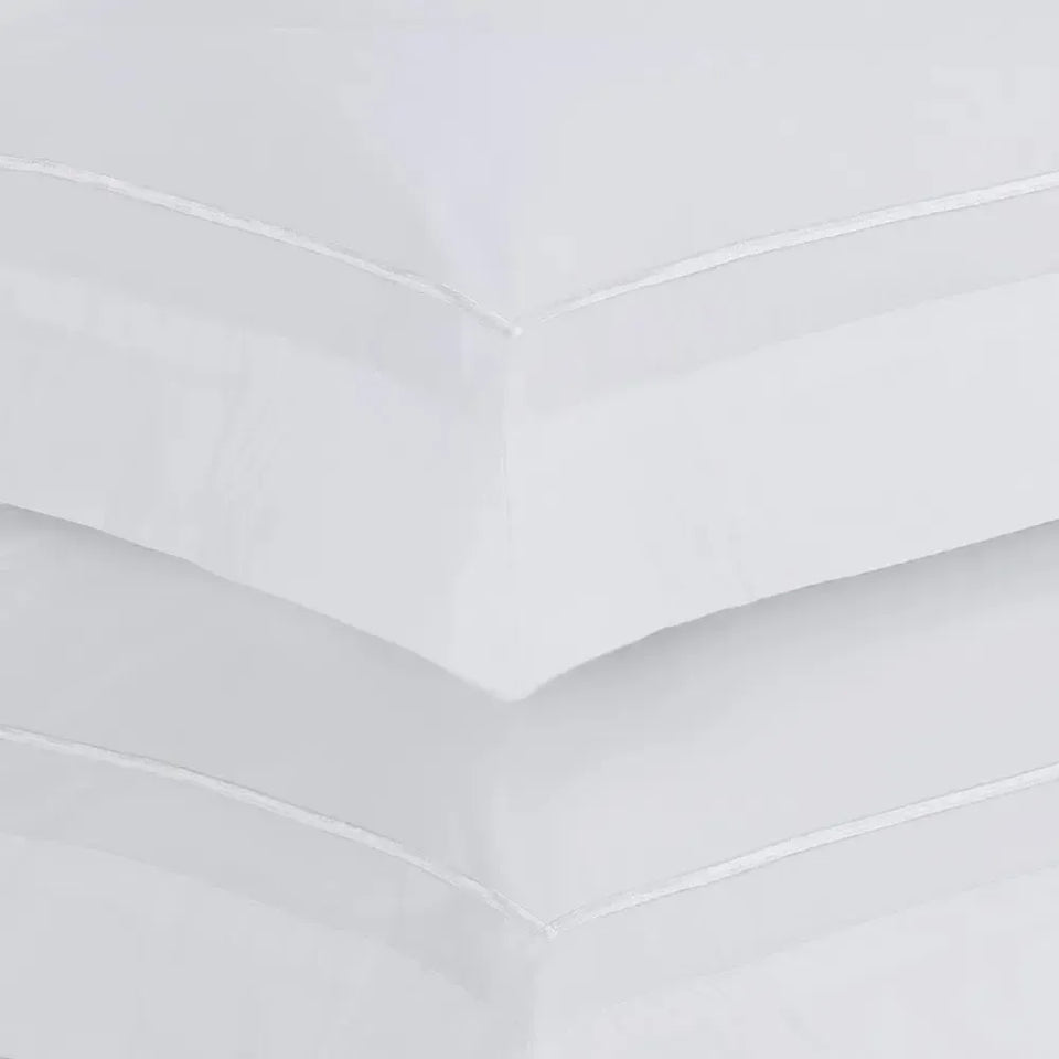 Jogo de Cama Solteiro Fiesole 4 Pçs 200 Fios 100% Algodão Branco Trussardi