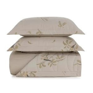 Jogo de Colcha Casal Pittori 3 Pçs 300 Fios Cetim 100% Algodão Egípcio Trussardi