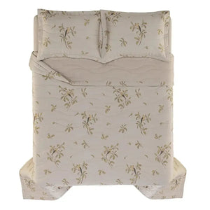 Jogo de Colcha Casal Pittori 3 Pçs 300 Fios Cetim 100% Algodão Egípcio Trussardi