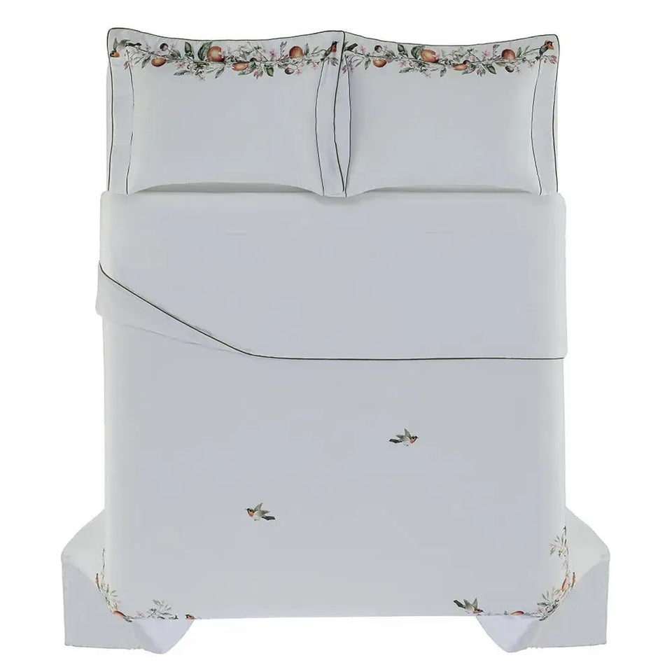 Jogo de Colcha King Arancia 3 Pçs 300 Fios 100% Algodão Egípcio Trussardi