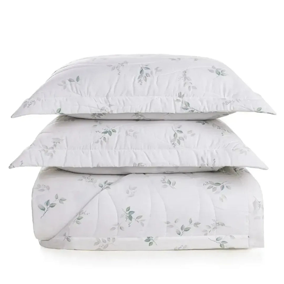 Jogo de Colcha King Botticelli 3 Pçs 300 Fios Cetim 100% Algodão Egípcio Trussardi