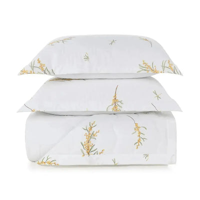 Jogo de Colcha King Mimosa 3 Pçs 300 Fios 100% Algodão Egípcio Trussardi