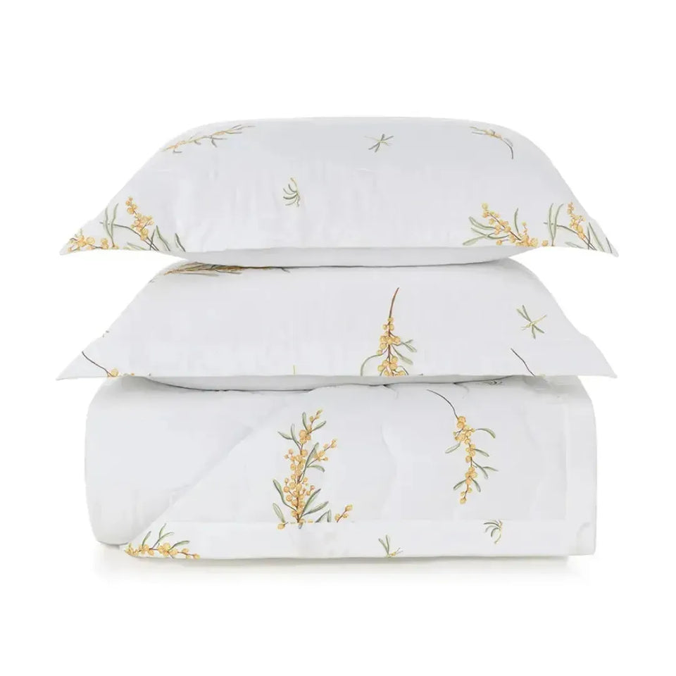 Jogo de Colcha King Mimosa 3 Pçs 300 Fios 100% Algodão Egípcio Trussardi