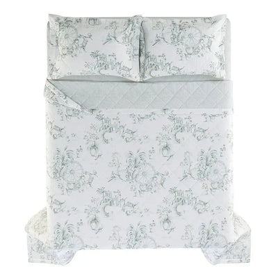 Jogo de Colcha King Ortigia 3 Pçs 200 Fios 100% Algodão Trussardi