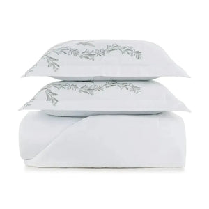 Jogo de Colcha Queen Pistacia 3 Pçs 300 Fios 100% Algodão Egípcio Trussardi