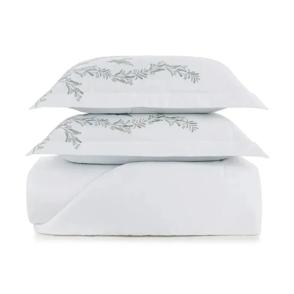 Jogo de Colcha Queen Pistacia 3 Pçs 300 Fios 100% Algodão Egípcio Trussardi
