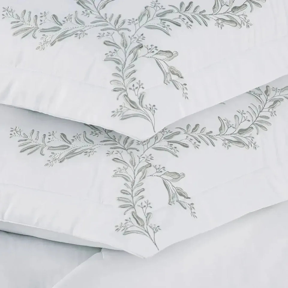 Jogo de Colcha Queen Pistacia 3 Pçs 300 Fios 100% Algodão Egípcio Trussardi