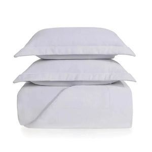 Jogo de Colcha King Sovoire 3 Pçs 200 Fios Percal 100% Algodão Branco Trussardi