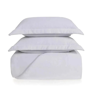 Jogo de Colcha King Sovoire 3 Pçs 200 Fios Percal 100% Algodão Branco Trussardi
