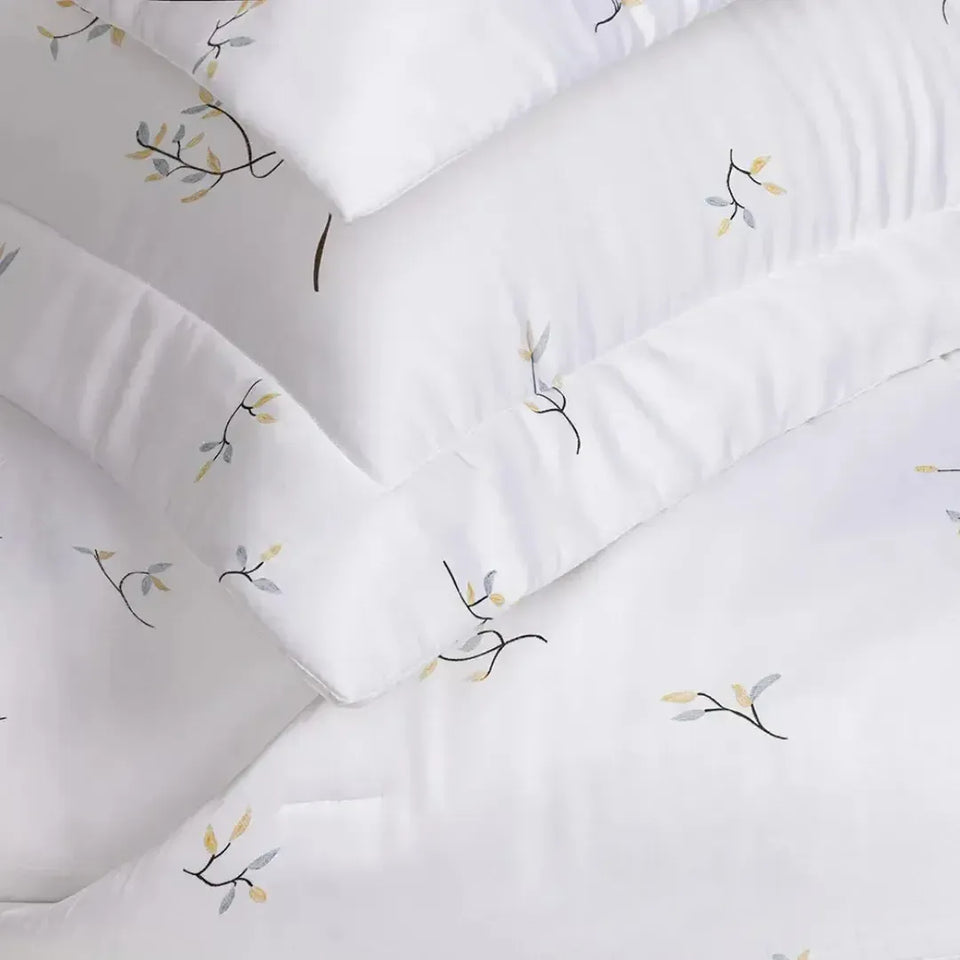 Jogo de Colcha King Uccelli 3 Pçs 300 Fios Cetim 100% Bambu Trussardi