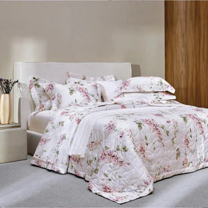 Jogo de Colcha King Wisteria com 3 Peças da Trussardi