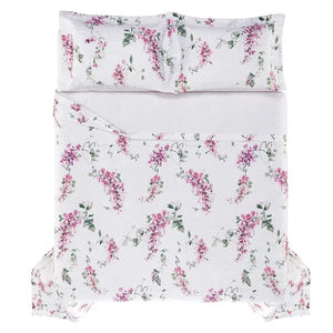 Jogo de Colcha King Wisteria com 3 Peças da Trussardi