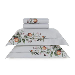 Jogo de Colcha Queen Arancia 3 Pçs 300 Fios 100% Algodão Egípcio Trussardi